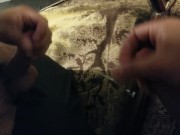 Cock gets slapped up, mirror gets the load