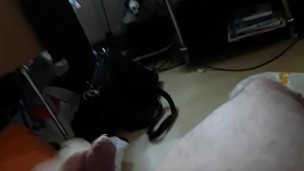 Fat Gainer watching porn and jerking off