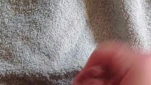 quick cumshot while doing laundry