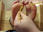 foot tickled to orgasm 2/16