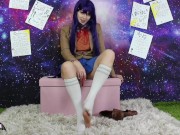 Yuri DDLC Yandere Love TEASER OmankoVivi Foot Fetish Masturbation Cosplay 11/16