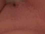 First huge squirt from showerhead