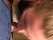 Tinder date sucks my dick in her parents bathroom. 13/16