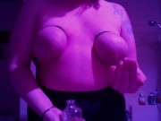 Softcore BDSM Breast Stimulation