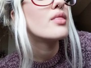 super sexy up close mouth tongue & spit play 1/16
