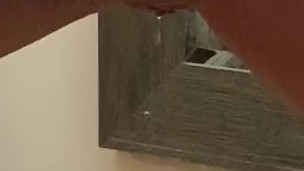 Waxed pussy can’t hold her piss! Pisses all over floor and socks