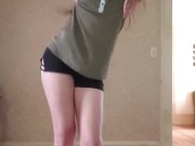 Dance & strip to song- Something About You (shorts and tank top) 2/16