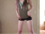 Dance & strip to song- Something About You (shorts and tank top) 3/16