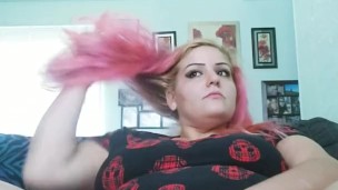 Playing with my pussy, hoping my hubby will catch me again.