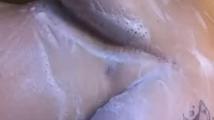 Soapy boobies!
