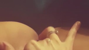 Fingering tight pussy