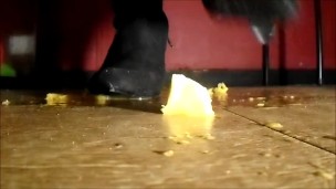 GTS Thigh High Heeled Boots Crushing Oranges - Squirt