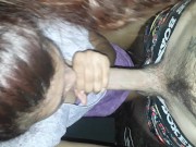 Sexy mixed chick gives amazing blowjob ;) 7/16