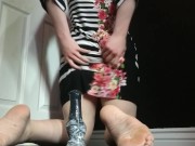 Cute and Thick Femboy Dresses up and Uses Some Toys!