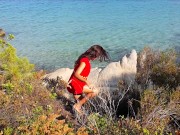 Upskirt on the clifs 1/16