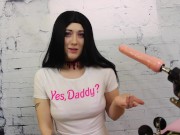 First Time Fuck Machine!!! TEASER Spitroast BJ Best Friend OmankoVivi 8/16