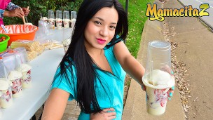 MamacitaZ - Young Petite Colombian Street Vendor Rides Cock Like a Pro