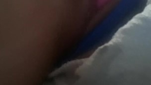 Sneaking a fast cum with small vibrator