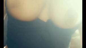 Wbony MILF Couch titties