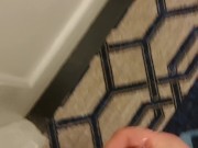 Jerking listening to couple fuck nice downtown hotel hallway 8/16