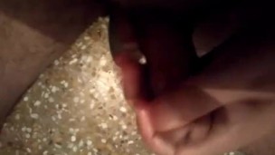 super hot rock hard gay dick masturbation in toilet