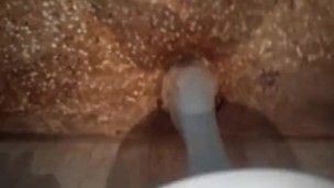 super hot rock hard gay dick masturbation in toilet
