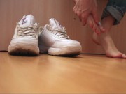 One day of sexy Russian's feet girl with sock's and oil 11/16