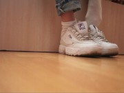 One day of sexy Russian's feet girl with sock's and oil 9/16