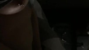 Wife w/ pierced nipples cums to vibrator and dildo (I phone video)