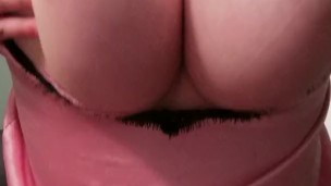 Playing with my huge tits