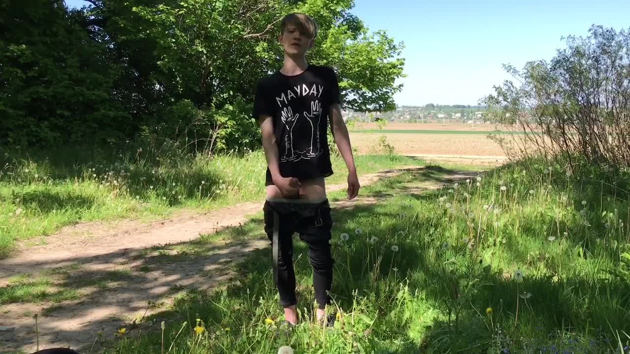 森へのクイックザーメン/ビッグディック(23cm)/モンスターコック/Cuteボーイ - 無料セックスビデオ - RedTube