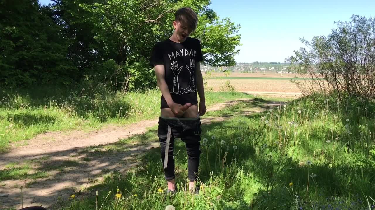 森へのクイックザーメン/ビッグディック(23cm)/モンスターコック/Cuteボーイ - 無料セックスビデオ - RedTube