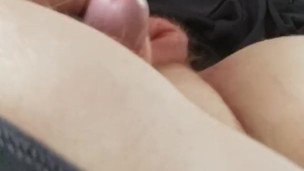 Small cock jerk off and cum
