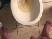 Peeing With A Boner