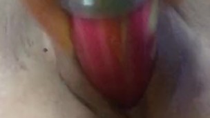 Tight teen masterbates with perfume bottle