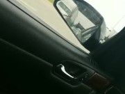 Riding around with a hard dick