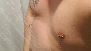 Almost caught in the gym shower