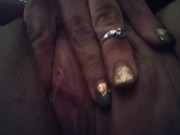 Close up wet pussy