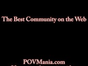 POVMania - College Cutie Casey Cumz Mouth Fucks Miles Long! 16/16