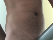 Vacuuming my cock