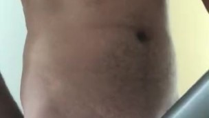 Vacuuming my cock