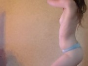 Amateur Strips down to her panties. This Love by BlackPink (kpop) 15/16