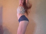 Amateur Strips down to her panties. This Love by BlackPink (kpop) 2/16