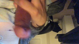 longer version of me jerking my load all over me