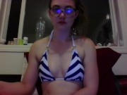 Bikini Babe Studies For A Test