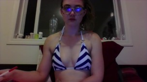 Bikini Babe Studies For A Test
