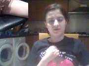 Two Camera Kitchen Orgasm Fun