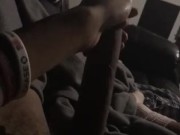 I love masturbating my big black dick for you