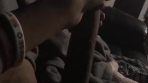 I love masturbating my big black dick for you