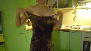 Everyday routine: flashing boobs outside, dancing, bathing